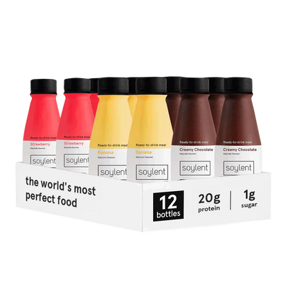 Soylent complete meal banana split variety pack
